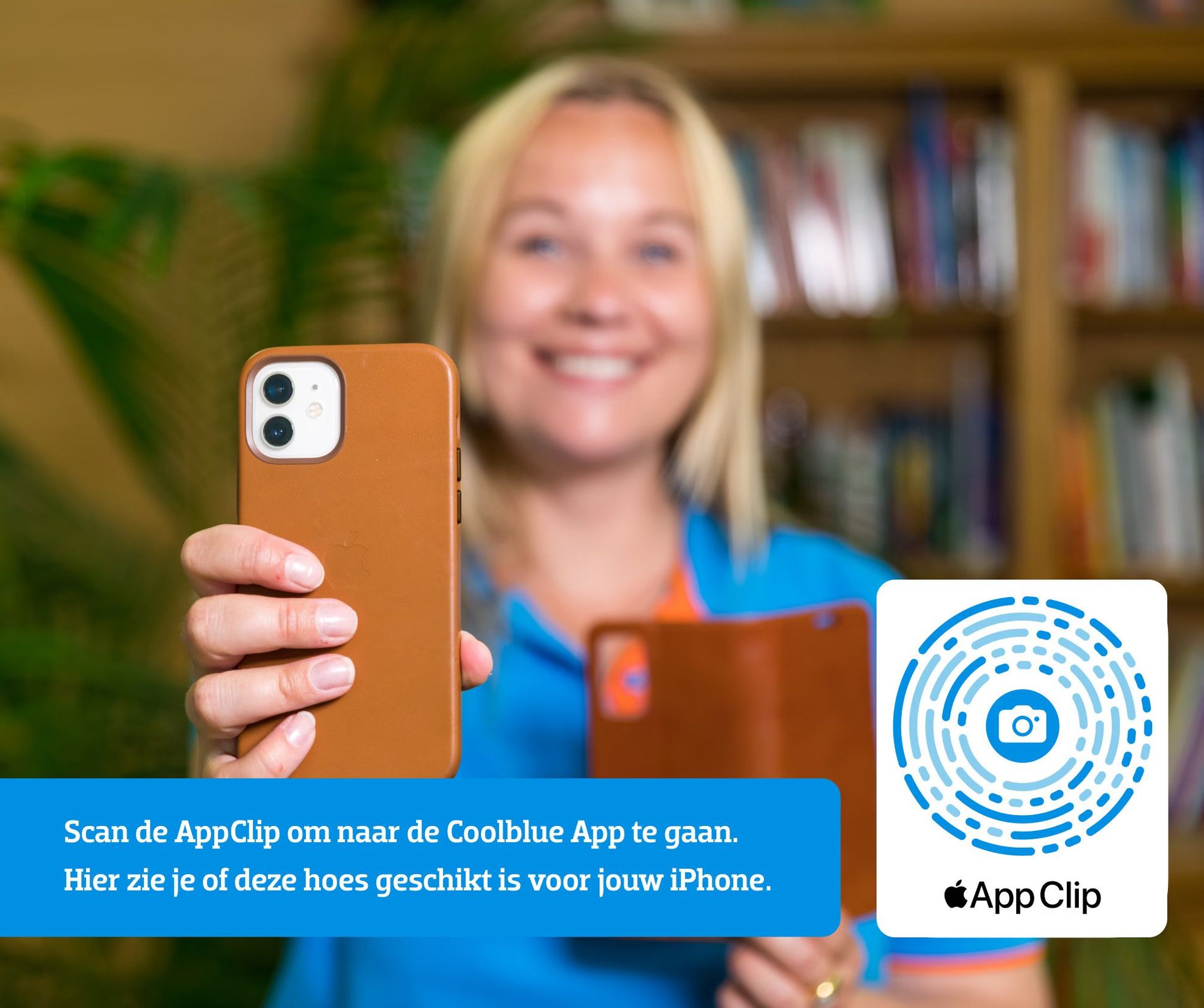 Apple iPhone 13 Pro Max Back Cover met MagSafe Leer Blauweregen